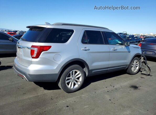 1FM5K7D86HGA11964 2017 FORD EXPLORER Серебряный Задняя правая четверть