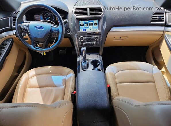 1FM5K7D86HGD90545 2017 FORD EXPLORER White Вид панелі приладів