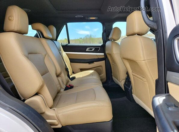 1FM5K7D86HGD90545 2017 FORD EXPLORER White Вид задньої частини салону