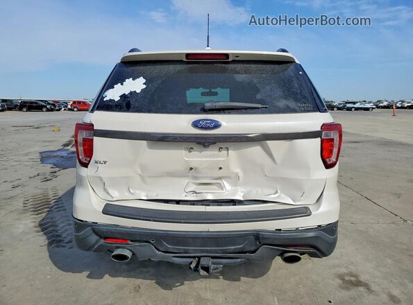 1FM5K7D86JGC06212 2018 FORD EXPLORER White Widok z tyłu