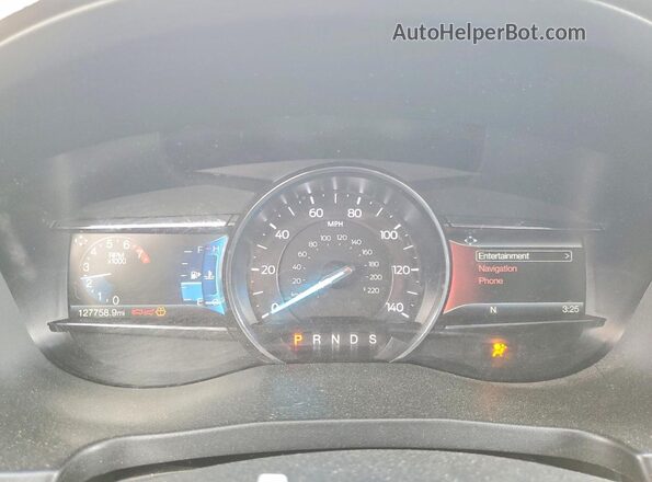 1FM5K7D86JGC06212 2018 FORD EXPLORER White Widok zestawu wskaźników