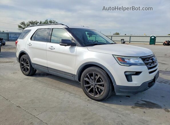 1FM5K7D86JGC06212 2018 FORD EXPLORER White Przód prawy