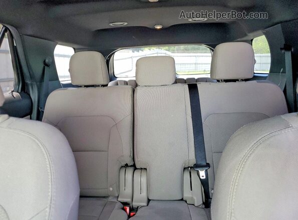 1FM5K7D86KGA36385 2019 FORD EXPLORER Белый Вид задних сидений