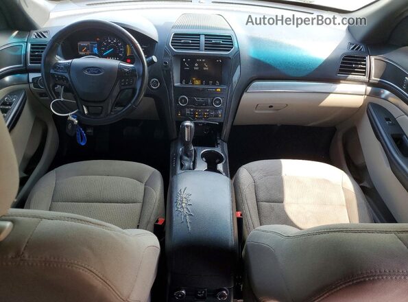 1FM5K7D86KGA36385 2019 FORD EXPLORER Белый Вид панели приборов