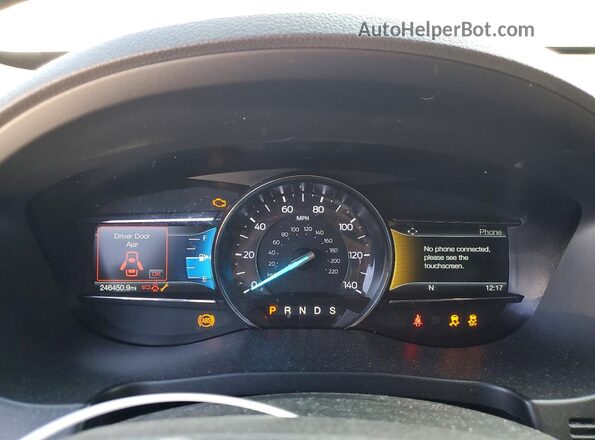 1FM5K7D86KGA36385 2019 FORD EXPLORER Белый Вид щитка приборов