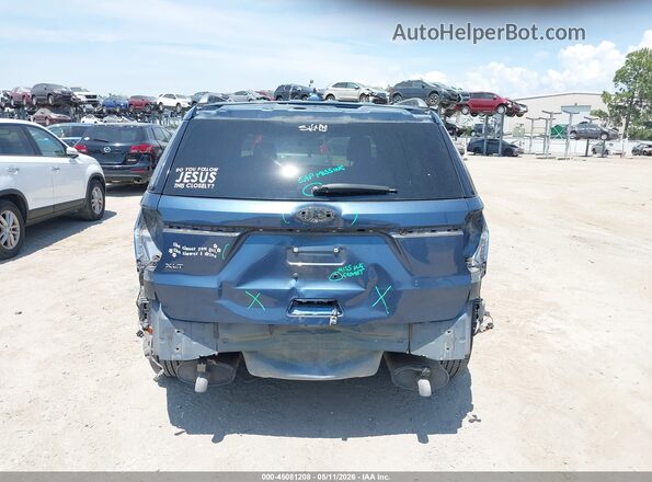 1FM5K7D86KGA44955 2019 FORD FORD EXPLORER Синий Вид спереди