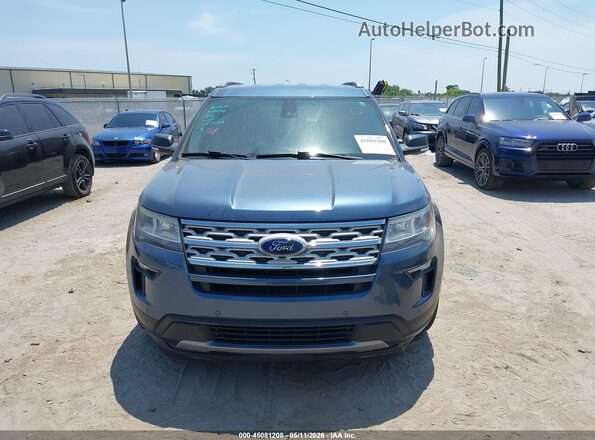 1FM5K7D86KGA44955 2019 FORD FORD EXPLORER Синий Вид щитка приборов