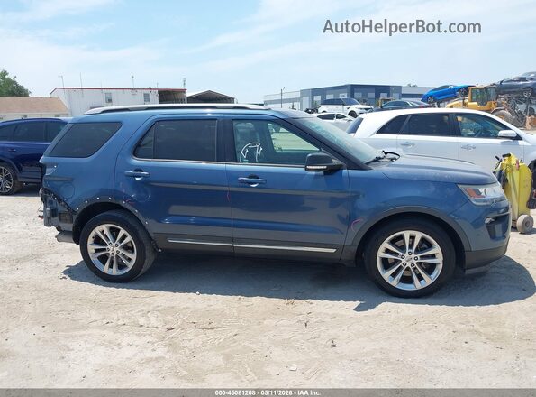 1FM5K7D86KGA44955 2019 FORD FORD EXPLORER Синий Вид задней части салона