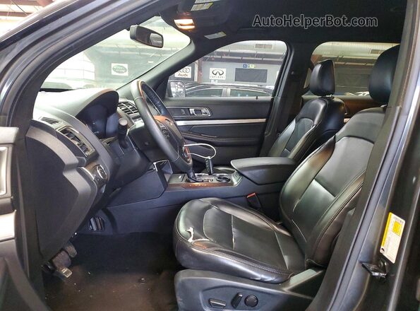 1FM5K7D86KGA71833 2019 FORD EXPLORER Серый Вид салона спереди