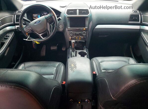 1FM5K7D88GGD14405 2016 FORD EXPLORER Black Widok deski rozdzielczej