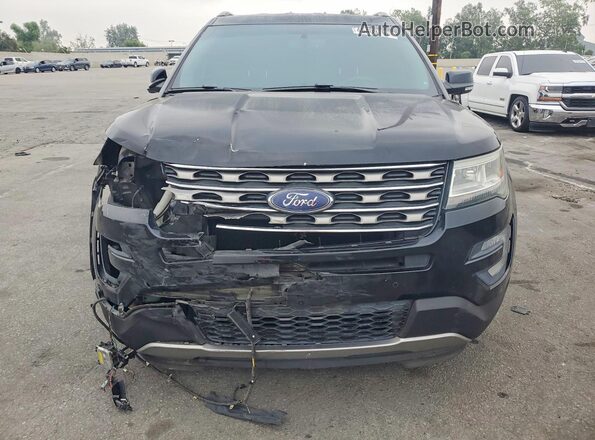1FM5K7D88GGD14405 2016 FORD EXPLORER Black Widok z przodu