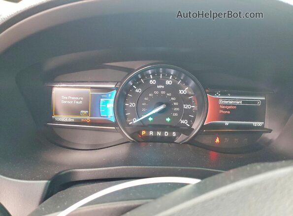1FM5K7D88GGD14405 2016 FORD EXPLORER Black Widok zestawu wskaźników