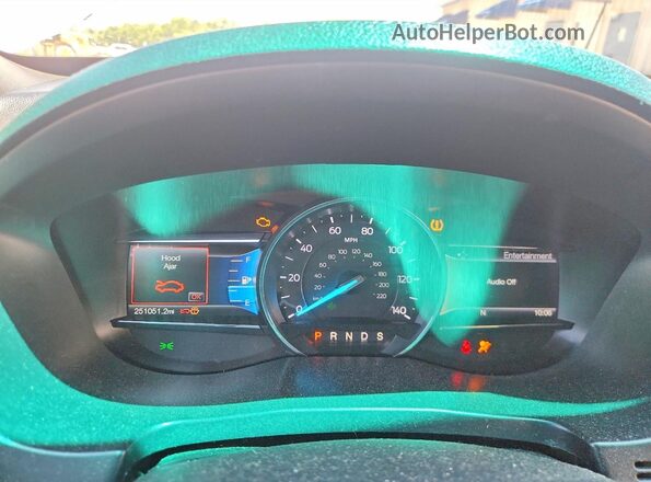 1FM5K7D88HGA01906 2017 FORD EXPLORER White Vista del cuadro de instrumentos