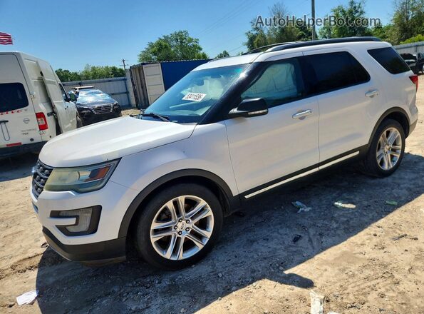 1FM5K7D88HGA01906 2017 FORD EXPLORER White Vista tres cuartos delantera izquierda