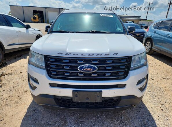 1FM5K7D88HGD85752 2017 FORD EXPLORER Белый Вид спереди