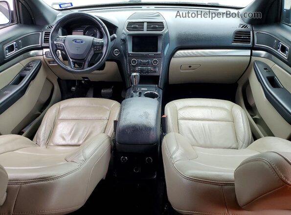 1FM5K7D88JGA13530 2018 FORD EXPLORER Maroon Dashboard view