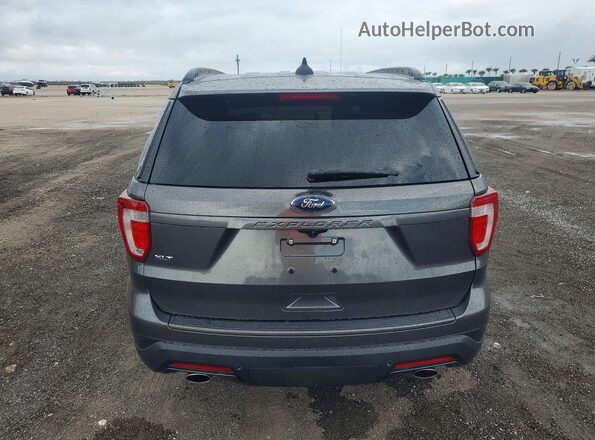 1FM5K7D88JGA52313 2018 FORD EXPLORER Gray Widok z tyłu