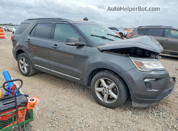 1FM5K7D88KGA72790 2019 FORD EXPLORER Gray Przód prawy
