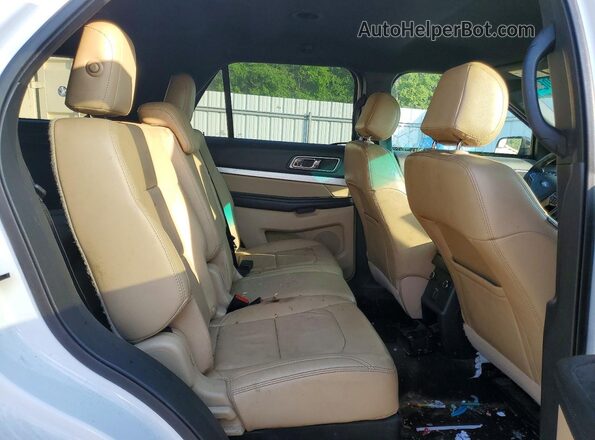 1FM5K7D89GGC98442 2016 FORD EXPLORER White Widok wnętrza z tyłu