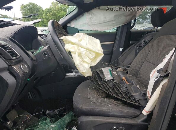 1FM5K7D89JGA11639 2018 FORD FORD EXPLORER Black Widok wnętrza z przodu