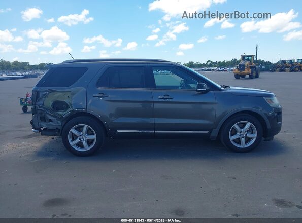 1FM5K7D89JGA34175 2018 FORD EXPLORER Gray Панорамний вид салону 360°
