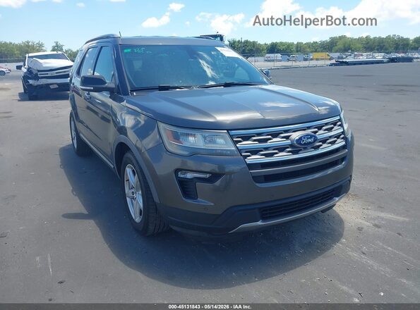 1FM5K7D89JGA34175 2018 FORD EXPLORER Gray Передня права чверть