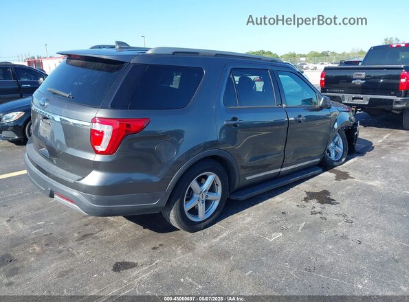1FM5K7D89KGA84236 2019 FORD FORD EXPLORER Gray Trasero derecho