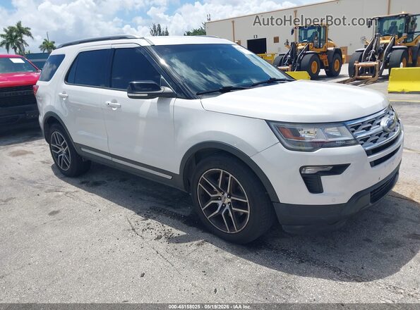 1FM5K7D8XJGC54456 2018 FORD EXPLORER White Delantero derecho