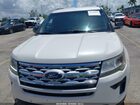 2018 Ford Explorer Xlt White vin: 1FM5K7D8XJGC54456