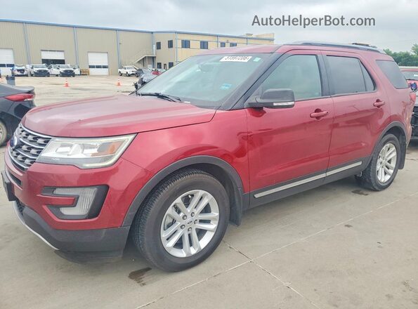 1FM5K7DH0HGC76461 2017 FORD EXPLORER Red Przód lewy