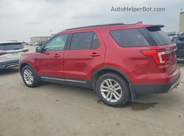 1FM5K7DH0HGC76461 2017 FORD EXPLORER Red Tył lewy