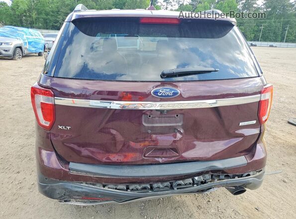 1FM5K7DH1KGA75532 2019 FORD EXPLORER Бордовый Вид сзади