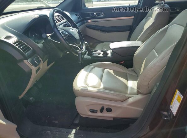 1FM5K7DH1KGA75532 2019 FORD EXPLORER Бордовый Вид салона спереди