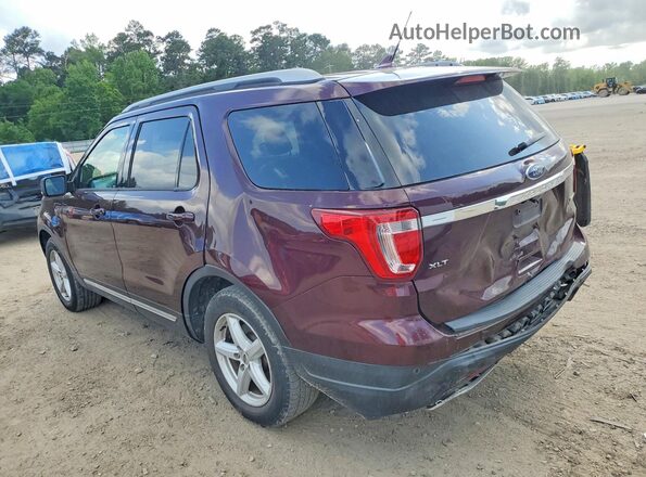 1FM5K7DH1KGA75532 2019 FORD EXPLORER Бордовый Задняя левая четверть