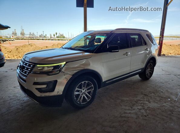 1FM5K7DH2GGC72202 2016 FORD EXPLORER Белый Передняя левая четверть