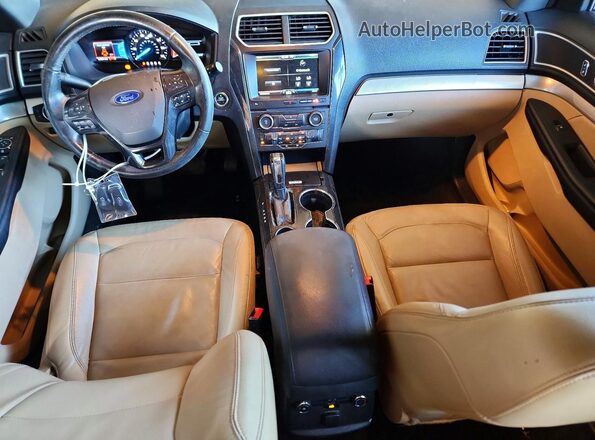 1FM5K7DH2GGC72202 2016 FORD EXPLORER Белый Вид панели приборов