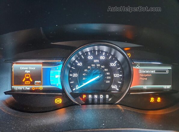 1FM5K7DH2GGC72202 2016 FORD EXPLORER Белый Вид щитка приборов