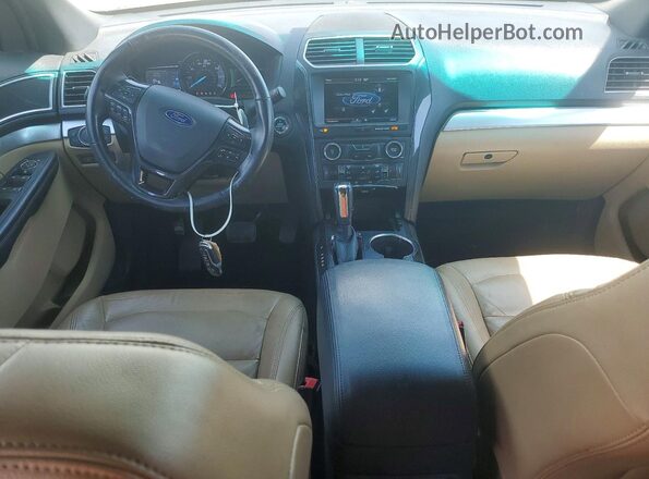 1FM5K7DH2GGC84009 2016 FORD EXPLORER White Dashboard view