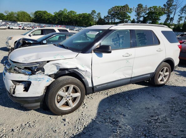 1FM5K7DH3JGA63154 2018 FORD EXPLORER White Передня ліва чверть