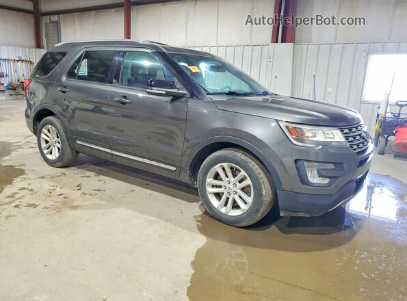 1FM5K7DH4HGA46020 2017 FORD EXPLORER Серый Передняя правая четверть