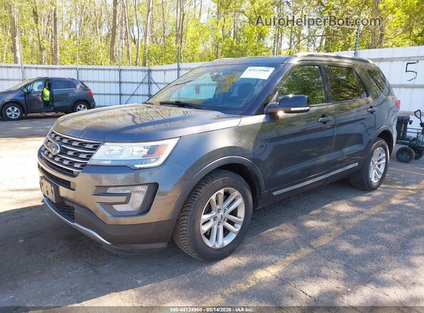 1FM5K7DH5HGD27355 2017 FORD EXPLORER Gray Przód lewy