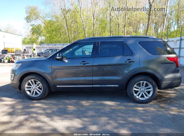 1FM5K7DH5HGD27355 2017 FORD EXPLORER Gray Widok wnętrza 360 stopni