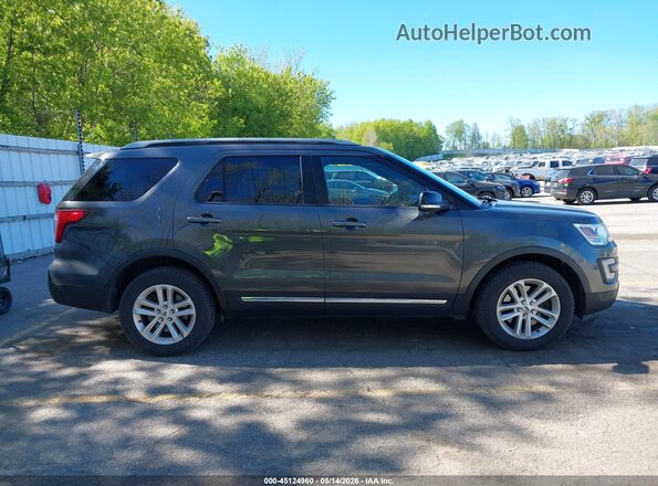 1FM5K7DH5HGD27355 2017 FORD EXPLORER Gray Widok wnętrza z tyłu