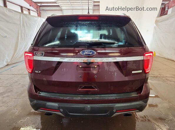 1FM5K7DH7KGA71470 2019 FORD EXPLORER Maroon Widok z tyłu