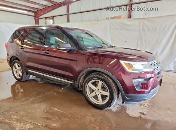1FM5K7DH7KGA71470 2019 FORD EXPLORER Maroon Przód prawy