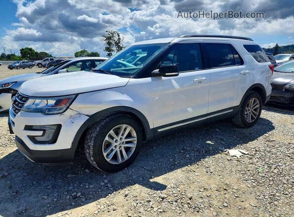 1FM5K7DH8GGC87979 2016 FORD EXPLORER Белый Передняя левая четверть