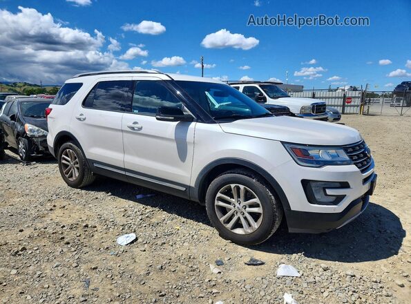 1FM5K7DH8GGC87979 2016 FORD EXPLORER Белый Передняя правая четверть