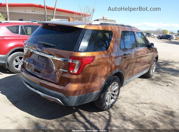 1FM5K7DH8HGC32918 2017 FORD FORD EXPLORER Orange Trasero derecho