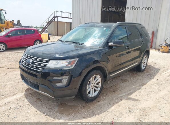 1FM5K7DH9HGD16374 2017 FORD EXPLORER Черный Передняя левая четверть