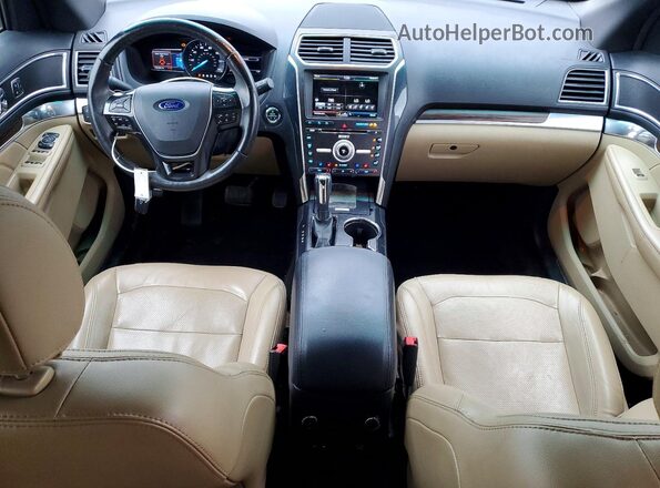 1FM5K7F80GGA69418 2016 FORD EXPLORER Brown Dashboard view
